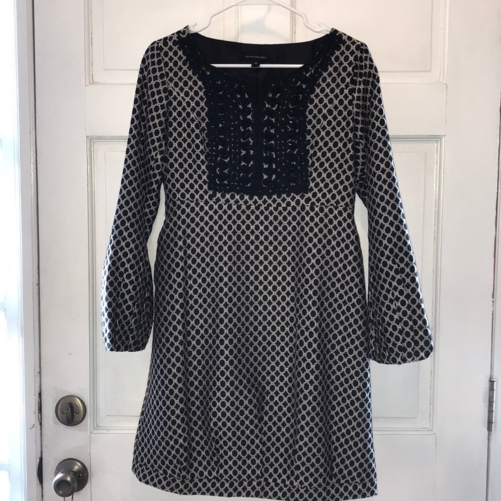 Peppe Peluso Long Sleeve Bauble Dress - M